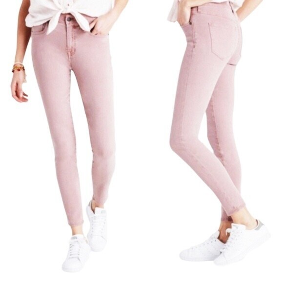 Madewell Jeans 9” High Riser Skinny Skinny Crop Dusty Pink Wash Size 27 | 4 - Picture 12 of 12